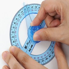 홍해지구 360도 각도기 원형각도기, 1개