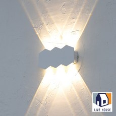 벽조명 LED 벽등 인테리어 조명 카페, 화이트/6w