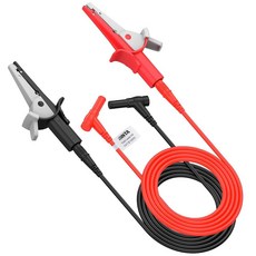 금도금 테스트 프로브 악어 클립 테스트 후크가 포함된 BNTA 27피스 실리콘 멀티미터 테스트 리드 키트 - 산업용 자동차용 가정용 전기 테스트를 위한 CAT 1000V, 2PCS