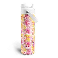 ECLATIS 빨대 포함 아동용 단열 물병 - 이중 가 있는 355ml12온스 스테인리스 스틸 물병 누출 방지 BPA 프리 이중벽 진공청소기로 스포츠 상쾌한 여행 학교, 26 Ounces, Tropical Floral