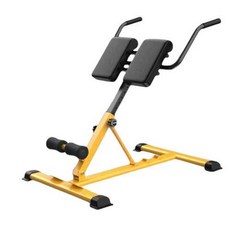 백스테이션 체어 기립근 햄스트리밍 스탠드 코어 복부, 상세페이지 참고, 옐로우