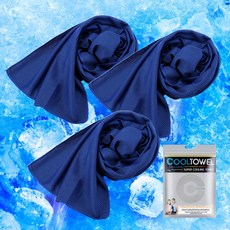 벨지안 운동수건스포츠타올, 딥블루., 3세트