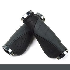 자전거 핸들 알루미늄 합금 바 그립 라이딩 바이스 장비 산악 바 액세서리, [04] Gray-Titanium, 04 Gray-Titanium, 1개
