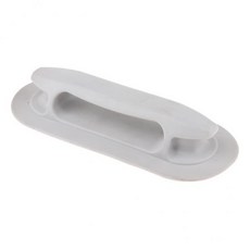QDY 2x 내구성 PVC 풍선 보트 카약 운반 손잡이 고무 딩기 잡아 핸드 레일 난간 카약 액세서리 교체, 스타일 1 화이트