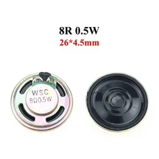 JCD 1 조각 8 32 옴 0.5W 1W 2W 혼 스피커 32R 8R 0.5/1/2W 직경 20mm 23mm 26mm 28mm 30mm 32mm 36mm 40mm, 09 8R 0.5W 26mm