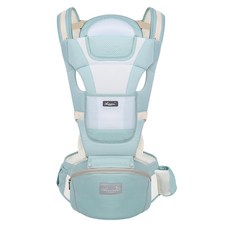 嬰兒揹帶 嬰兒腰凳 四季多功能通用 CPC CE證書, 冰心綠(滌棉透氣款)