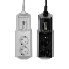 아이정 국산 4000W 고용량 과부하 누전차단 멀티탭 2구, 1개, 50cm, 누전 2구 그레이