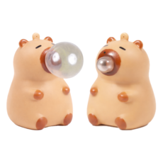 원더블 카피바라 말랑이 스퀴시, 2개, 브라운