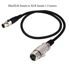 미니 XLR - XLR 마이크 케이블 미니 XLR 3핀 오디오 케이블, 04 F to F 1.5m