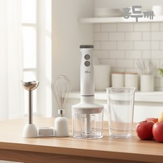홍두깨 멀티 3in1 파워 핸드블렌더 세트 HDK-HB2025, HDK-HB2025(화이트)