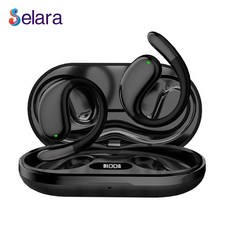 Selara 노이즈캔슬링 스포츠이어폰 고음질 5.4칩 디지털화면 블루투스무선이어폰, 블랙, QQ998