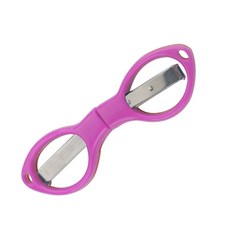 휴대용 폴딩 낚시 캠핑용 싹뚝 접이식 미니 가위 핑크
