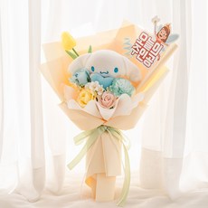 라솔트 산리오 토퍼 인형꽃다발+쇼핑백, 시나모롤,오늘의 주인공, 1개 시나모롤,오늘의 주인공, 1개