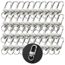 일월전빵 D고리 키링 부자재 40P 혼합 세트 가방 에어팟 열쇠고리 액세서리 B-J017, 1개, 실버 40P