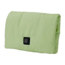 便攜式石墨烯暖手袋 - 無水防爆 電熱敷 暖膝暖腰暖宮 絨毛暖手寶 辦公室隨身, 黄绿色多功能暖手袋