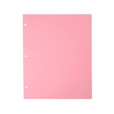 A4 마닐라 파일폴더 문서보관 분류 서류철 종이파일, 1개, 3홀 더블 백 클립 핑크 A4 25장