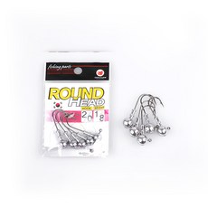 캣츠크로우 라운드 지그헤드 루어바늘, 1개, 1개입