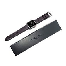 IMMUSE Apple Watch 兼容 Louis Basic Single Tour 錶帶, 黑色, 38/40mm