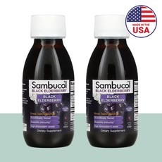 삼부콜 블랙 엘더베리 시럽 진액, 2개, 120ml