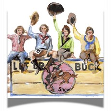 Fabuplates 카우걸 칵테일 냅킨 24개 - 프리미엄 두꺼운 웨스턴 파티 냅킨 러스틱 로데오 또는 컨트리 처녀 장식 카우보이 아트 디자인, Fabuplates 카우걸 칵테일 냅킨 24개 - 프리