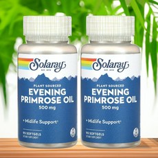 솔라레이 감마 리놀렌산 달맞이꽃종자유 GLA 오메가 6 500mg 90캡슐 2병, 90정