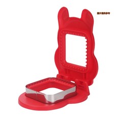 明野集精品三明治麵包製作器 吐司麵包模具 DIY方形按壓不鏽鋼切模器, 紅, 1個