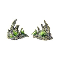 장식용 계곡 장식품 레진 록커리 물고기 은신처 동굴 쉼터 실물 같은 용뼈 조경석, 1개