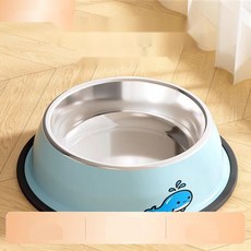 대형견 밥그릇 미끄럼방지 스텐 강아지 물그릇 식기, 10. 실버, M