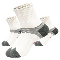 [홈쇼핑 매진] 브이존 기능성 등산양말 러닝 스포츠 골프 파크골프 아웃도어 이중쿠션, 1세트, 화이트