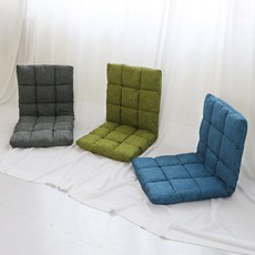 체어센스 패브릭 쿠션 5단 좌식 각도조절 리클라이너 테이블 1인용 소파 쇼파 등받이 쿠션 식당 업소용 가정용 인테리어용 좌식책상 앉은뱅이 앉는 허리 낮은 의자, 패브릭쿠션 5단 좌식 블루