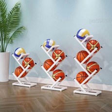 全店低價 籃球收納架 壁掛式足球收納架 排球架 家用球類置物架, 白色, 1個