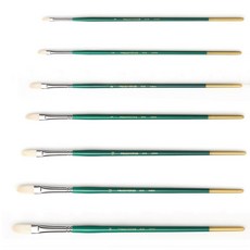 화홍 유화/아크릴붓 808F 낱개 (호수선택), 1개, 8호