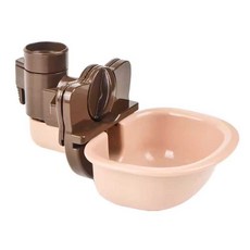 강아지 급수 식기 S 아이보리 물그릇, 1개, 2.자동 급수기 (블루) 병 없음, 상세페이지 참고