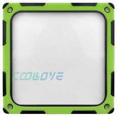 小白的生活工場*銀欣 FF124-E 減震消音風扇濾網/12CM/ 防震消音矽膠材質/ 有效降噪高達4dBA /磁鐵吸附, 1個, SST-FF124BV-E (黑/綠)