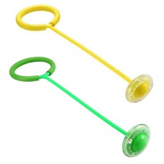 위시월드 LED 발목 줄넘기 KC인증, 그린, 2개, 옐로우