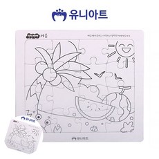 [칠마누] 미술놀이퍼즐 놀이퍼즐 그림퍼즐 그리기퍼즐 DIY 여름