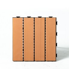 Amos 亞摩斯 仿木卡扣地磚 30x30cm 防水耐磨 DIY拼接地板, 原木色,4入, 1個