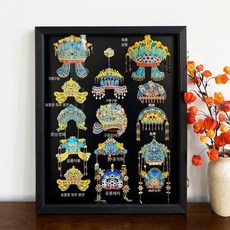 자석 액자 여행 전시 아크릴 사진 인테리어 마그넷, 검정색 3.2cm, 8인치(14x19cm)