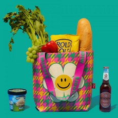 [위글위글] 타포린백 에코백 리유저블 쇼퍼백(S) - Hound Tooth Check, S