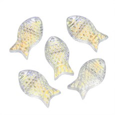 10 개/몫 점진적 작은 금붕어 유리 구슬 DIY 쥬얼리에 대 한 크리스탈 체코어 스페이서 비즈 목걸이 만들기 수제 액세서리, Laser