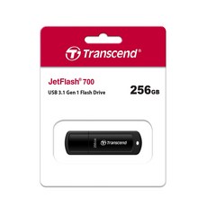Transcend 創見 JetFlash 700 256GB USB 3.1 Gen 1 黑色 隨身碟, 1個