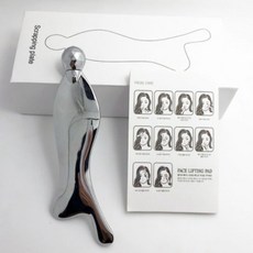 돌핀 페이스 롤러 얼굴 마사지기 괄사 1개 [BEF71728], 15x5cm, 스틱형 괄사