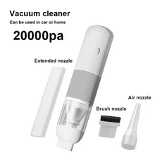 Xiaomi 20000Pa 자동차 진공 청소기 3 in1 무선 휴대용 가정 및 미니 먼지 포집기, 01 White
