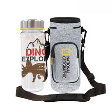내셔널지오그래픽 키즈 물통주머니 물병세트 초등 학생 어린이 키즈 입학 졸업 선물 소풍 가방, 다이노, 1개