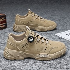 통풍 등산화 남성용 아웃도어 트레킹화 버튼식 다이얼 신발끈 미끄럼 방지 내마모성 경등산 안전화 남성 운동화 캐주얼 스니커즈 남자 데일리 패션 신발 쿠션 런닝화 편한 남성신발