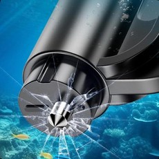 차량 탈출망치 유리깨기 안전벨트 절단커터 비상탈출 차내보관 휴대 해머 창문파쇄 긴급구조, 노랑, 1개