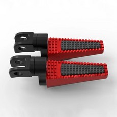 오토바이 조절 풋 페그 페달 전면 발받침, 6. Tyle 1 Red, 기본