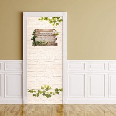 (1+1)현관문 리폼 시트 PP81-421 (작업용 헤라 제공) 욕실 방문 방수 스티커식 인테리어 필름 뮤럴(2개), 상세페이지 참조