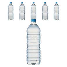 마신다 먹는샘물 무라벨, 2L, 6개