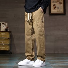 工裝褲男 韓版寬褲 直筒休閒長褲